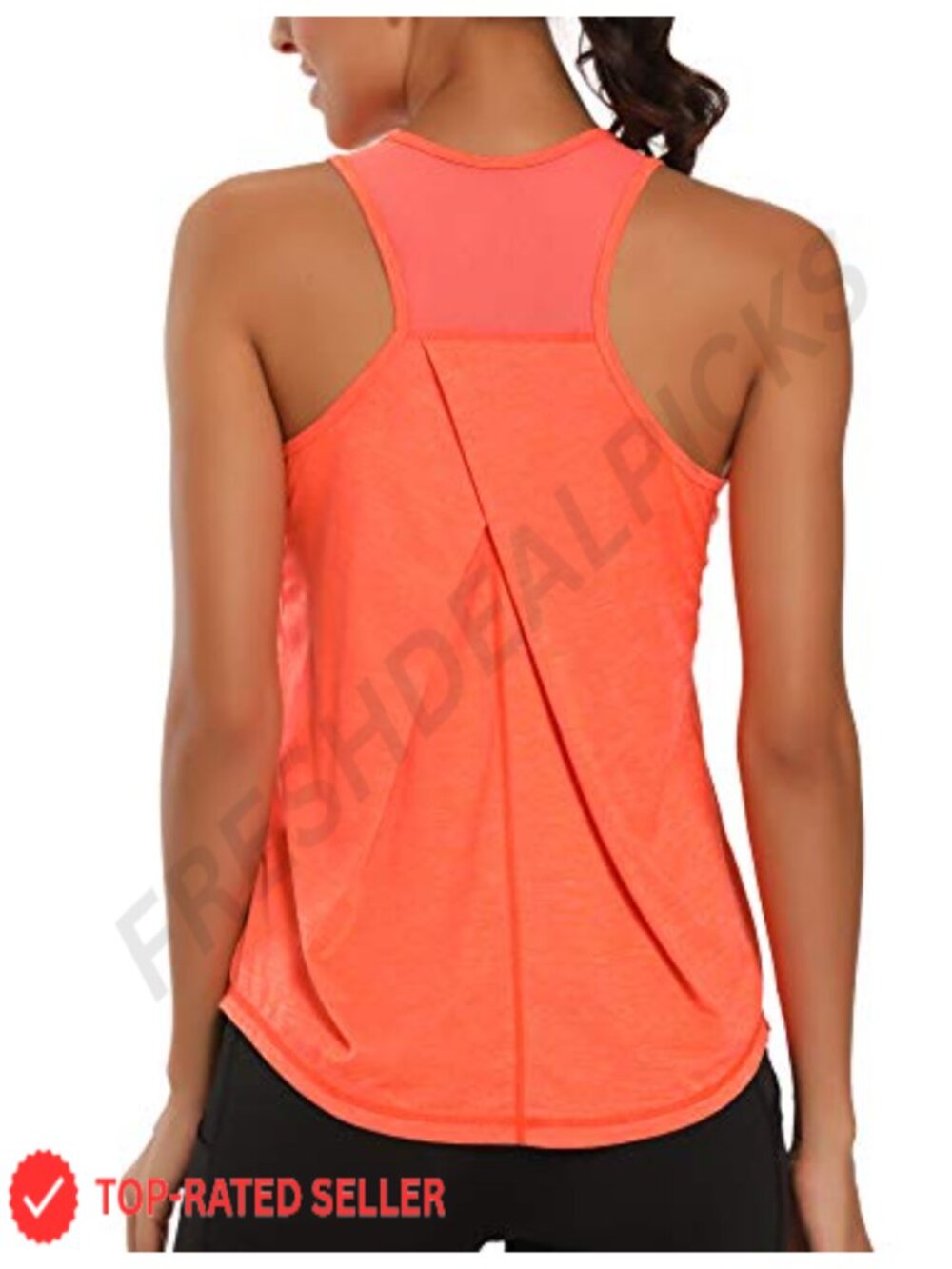 Women's Racerback Workout Tank Top Polyester Spandex Gym Yoga Athletic